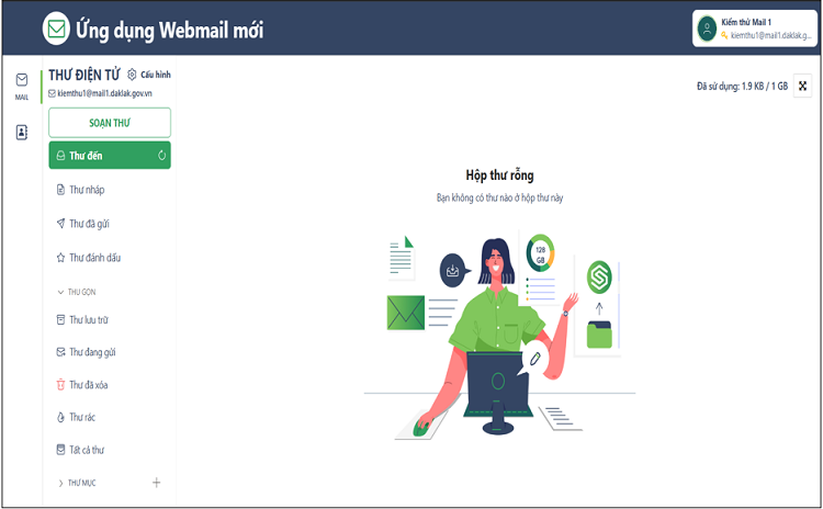 Hướng dẫn các cơ quan, đơn vị sử dụng hiệu quả hệ thống Thư điện tử công vụ tỉnh Đắk Lắk