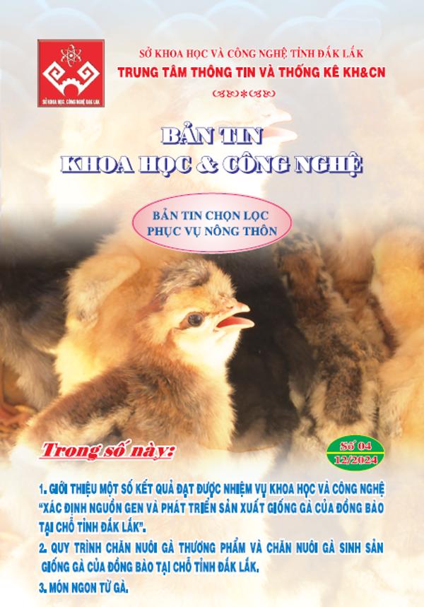 Bản tin Khoa học và Công nghệ phục vụ nông thôn số 04/2024