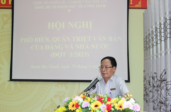 Hội nghị phổ biến, quán triệt văn bản của Đảng, Nhà nước và  Chuyển đổi số đợt 03/2023