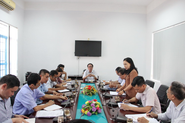 Đoàn công tác Sở khoa học và Công nghệ làm việc với Trung tâm Thông tin - Ứng dụng Khoa học và Công nghệ