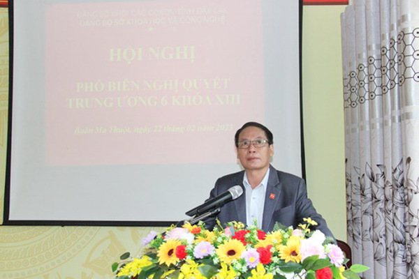 Hội nghị phổ biến Nghị quyết Trung ương 6 khóa XIII