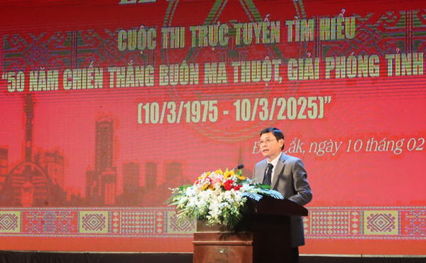 Phát động Cuộc thi trực tuyến tìm hiểu “50 năm Chiến thắng Buôn Ma Thuột, giải phóng tỉnh Đắk Lắk”
