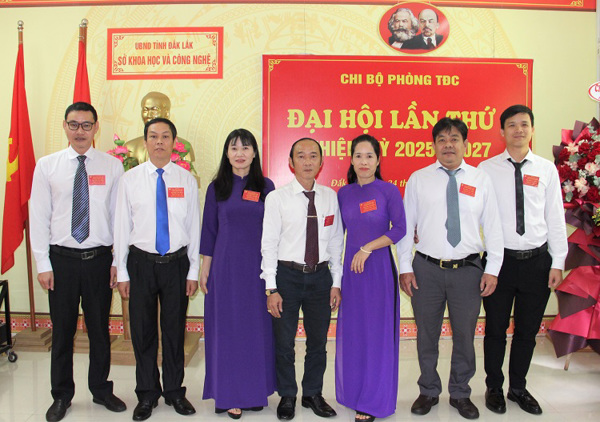 Đại hội Chi bộ Phòng Quản lý Tiêu chuẩn - Đo lường - Chất lượng lần thứ I, nhiệm kỳ 2025 - 2027