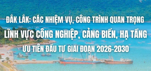 (Infographic) Nhiệm vụ, công trình quan trọng trong lĩnh vực công nghiệp, cảng biển, hạ tầng giai đoạn 2026-2030