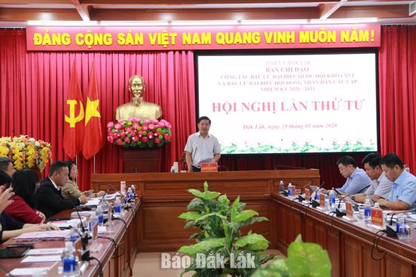 Tập trung chuẩn bị, tổ chức thành công Cuộc bầu cử đại biểu Quốc hội khóa XVI và đại biểu HĐND các cấp nhiệm kỳ 2026 - 2031