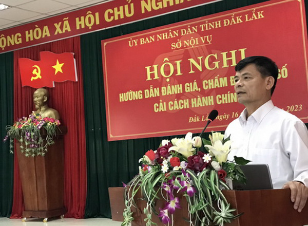 Hội nghị hướng dẫn chấm điểm Chỉ số cải cách hành chính