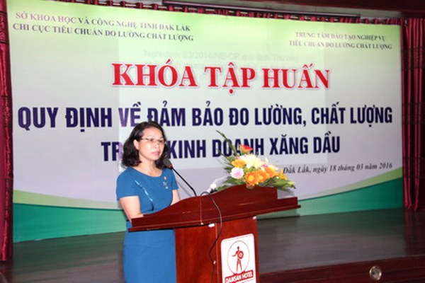 Khóa tập huấn “Quy định về đảm bảo đo lường, chất lượng trong kinh doanh xăng dầu”