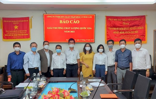 Giải thưởng Chất lượng Quốc gia tại các doanh nghiệp trên địa bàn tỉnh Đắk Lắk năm 2021
