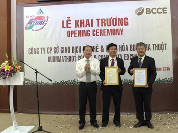 Lễ khai trương Công ty Cổ phần Sở giao dịch cà phê và hàng hóa Buôn Ma Thuột