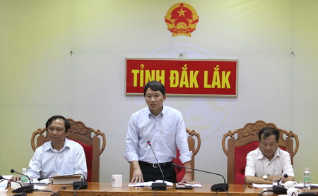 Ông Nguyễn Hải Ninh - Phó Chủ tịch UBND tỉnh phát biểu tại buổi làm việc.