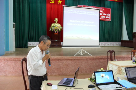 Ông Trần Đức Hiền - Quyền Trưởng phòng Quản lý Công nghệ và Thị trường Công nghệ phổ biến Luật KH&CN 2013, Nghị định 80/2007/NĐ-CP về doanh nghiệp KH&CN, quy trình cấp giấy chứng nhận doanh nghiệp KH&CN, quyền lợi của doanh nghiệp.