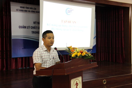 Ông Vũ Anh Tuấn - Phó Giám đốc Công ty SCT VIET, giảng viên lớp tập huấn
