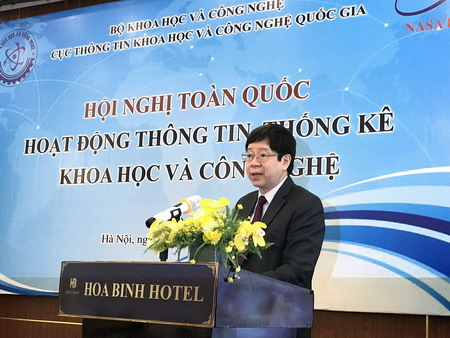 Thứ trưởng Bộ KH&CN Trần Quốc Khánh phát biểu khai mạc Hội nghị