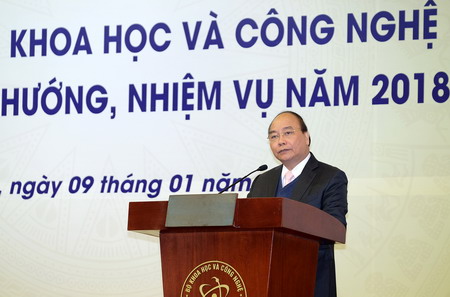 Thủ tướng Nguyễn Xuân Phúc phát biểu tại Hội nghị.
