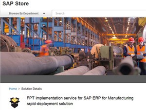 Hình ảnh FPT.iFESS trên kho dữ liệu của SAP